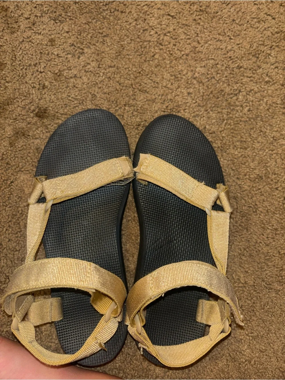Women’s Platform Sport Sandals in gold